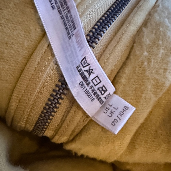 FREE PEOPLE Cozy Yellow Hooded  Mountain Air Jacket, size large - Picture 5 of 6